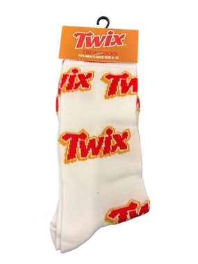 Twix Crew Socks Men’s Shoe Size 6-12 NEW